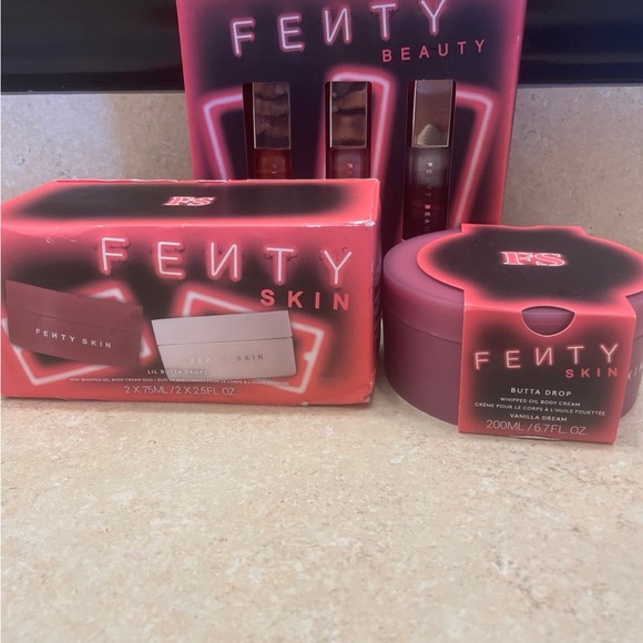 Fenty Beauty Pink & Red Skin Butta Drop Moisturizer Set